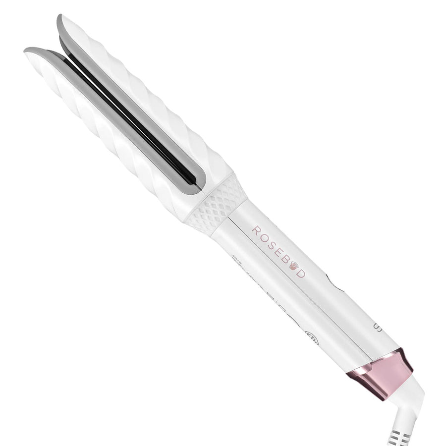 StyleCraft Rosebud 2-In-1 Ceramic Styler - Single Item Smooth Hair Styler, Plug-In Personal Care Appliance for Curls, Straightening