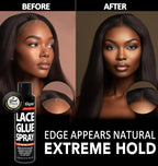 BELLATIQUE Unisex Haircare Lace Glue Spray (6.76 oz) - Extreme All Day Hold, Natural-Looking Edges, Humidity Resistant, Sweat Resistant, Quick Drying, Flake Free, Easy Removal