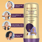 Pantene Gold Series Haircare Detangler Treatment for Curly-Coily Hair - Argan Oil, Shea Butter, Moisture & Smoothing Benefits, 8 Fl Oz