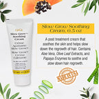 GiGi Gentle Sensitive Skin Hair Removal Kit - 1 Oz Face Hair Removal Cream, 0.5 Oz Slow Grow Soothing Cream for Body Care, Flawless Results