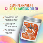Punky Flame Semi Permanent Hair Color - Vegan & Cruelty-Free Conditioning Hair Dye, Lasts Up to 35 Washes, 3.5 fl oz