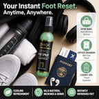 Pedi Spray Antiseptic, Mint & Eucalyptus - Refreshing Foot Care - 4 Ounces