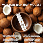 OKAY Coconut Hair Styling Mousse - 8 oz (222 ml), Unisex Formula for Normal Hair