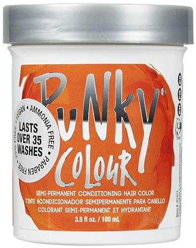 Punky Flame Semi Permanent Hair Color - Vegan & Cruelty-Free Conditioning Hair Dye, Lasts Up to 35 Washes, 3.5 fl oz