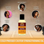 OKAY | Jamaican Castor Oil | For All Hair & Skin Types | Soothe Scalp & Skin | Grow Strong Healthy Hair | 100% Pure | 4 oz