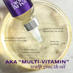 The Mane Choice Alpha Multi-Vitamin Scalp Hair Growth Oil, 4 Fl Oz, 1 Pack, Nourishing Scalp Oil with Biotin, Vitamin C, Rosemary, Rice Extract, Jojoba, Tea Tree & Castor Oil, Lightweight & Non-Greasy