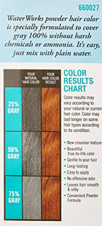 Water Works Water Activated Permanent Powder Hair Color for Men and Women, #27 Natural Light Brown