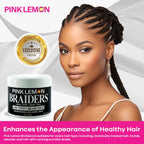 PINK LEMON Braiding Gel - Maximum Hold, No Flaking, Long Lasting Hold, High Shine. For Micro, Inter, Dread, Faux, Loc, Twist, Braid, Edge. (10 oz)