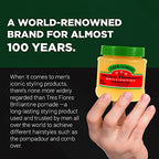 Three Flowers Brilliantine Solid Pomade – Classic Hair Pomade for Men, High Shine Hair Dressing for Smooth Sleek Styles, 3.25 oz