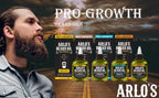 Arlo's Pro Growth Beard Oil - Citrus Basil 2.5 oz. - Promotes Beard Hair Growth