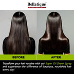 Bellatique Super Oil Sheen Spray (6.76 oz) – Haircare for Normal Hair, Super Shine, Lightweight, Hydrating, Anti-Frizz, Non-Greasy, Revitalizing, Soothing, Long-Lasting, Deep Conditioning, Strengtheni