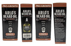 Arlo's Pro Growth Beard Oil - Scented Sandalwood Leather Fragrance, 2.5 oz, Hair Care Product for Silky Beard, Aroma-Infused to Promote Growth