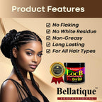 BELLATIQUE Loc B Retwist Haircare Gel - 4 oz, for Loc, Braid, Twist Styling - Ideal for Natural, Dry Hair