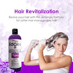 Hicks Edges Haircare Cleanser, Conditioner, and Moisturizer - Hydrating Natural Hair and Scalp Conditioning Shampoo with Lilac, 16 oz