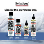 Bellatique Lace Melting Spray (6.67 oz) - Maximum Hold. Flawless Edges, Quick & Easy, Fast Drying, Humidity Resistant, Sweat Resistant, All Day Hold, Quick Drying, Flake Free, Easily Removed.