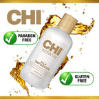 CHI Keratin Silk Infusion Haircare Serum, Hydrating Silky Formula for Restoring Softness & Shine, Helps Dry Damaged Hair, Sulfate-Free, 6 Oz