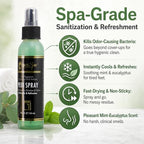 Pedi Spray Antiseptic, Mint & Eucalyptus - Refreshing Foot Care - 4 Ounces