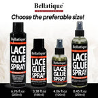 BELLATIQUE Unisex Haircare Lace Glue Spray (6.76 oz) - Extreme All Day Hold, Natural-Looking Edges, Humidity Resistant, Sweat Resistant, Quick Drying, Flake Free, Easy Removal