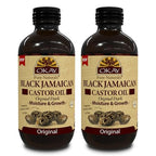 OKAY Pure Naturals Black Jamaican Castor Oil - Castor Oil for Hair Growth, Moisture for Skin, Face, Scalp, Eyelashes, Eyebrows - Hair Oil for Men & Women - Rosemary, 4 oz Glass Bottle