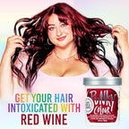 Punky Red Wine Semi Permanent Hair Color - Vegan & Cruelty-Free Conditioning Red Hair Dye, Lasts Up to 35 Washes, 3.5 fl oz
