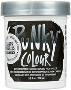 Punky Ebony Semi Permanent Hair Color - Vegan & Cruelty-Free Conditioning Hair Dye, Lasts Up to 35 Washes, 3.5 fl oz