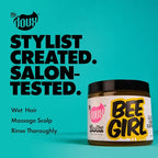 The Doux Bee Girl Honey Custard Curl Cream for Natural Curly Hair - Haircare with Honey, Aloe, Keratin, Vitamins, Moisturizer, Hydrating for Frizz Control, Moisture, Shine