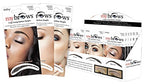 Godefroy MyBrows Long Lasting Eyebrow Transfers, Medium Arch, Dark Brown, 12-Pairs of Brows