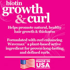 Difeel Growth & Curl Biotin Premium Hair Oil 8 oz., Curly Hair