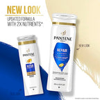 Pantene PRO-V Repair & Protect Haircare Shampoo - Nourishing Liquid Gentle Cleanser for Adults, Hydrates, Locks in Moisture, Suitable for Any Hair Type, 12 oz