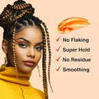 BELLATIQUE GRIP N GLIDE Braiding Gel Maximum Hold for LOC & Twist - No Flaking, No Whitening, Fast Drying, High Shine, Cool & Refreshing, Long Lasting Hold (15 oz)