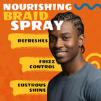 ALLDAY LOCKS Braid Spray Moisturizer - 12 oz Lightweight Frizz-Control Daily Haircare Foam for Braids, Dreadlocks, Hydrating Treatment for Women to Alleviate Itchy Dry Scalp, Moisturizing