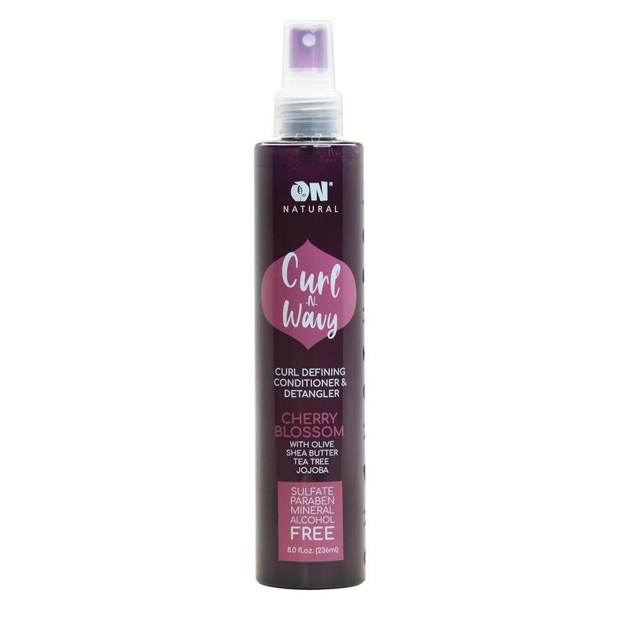 ON NATURAL - Curl n Wavy - Detangler [Cherry Blossom] 4.5oz (Pack of 1)