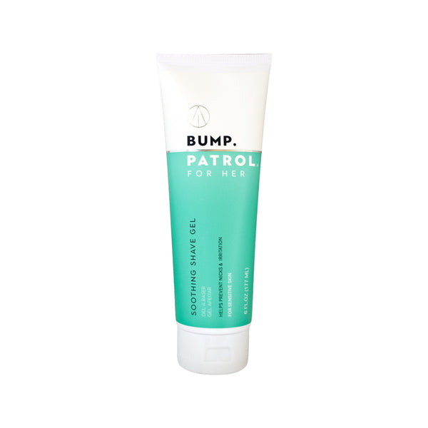 For Her Soothing Shave Gel for Women - Reduces Razor Burn and Bumps, Aloe Vera and Menthol, Bikini Zone Shave Gel for Underarms and Legs, Rose and Lavender - 6 fl oz