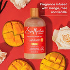SheaMoisture Curl Stretch Organic Haircare Shampoo - Kalahari Melon Oil, Hyaluronic Serum Infused Scented Vanilla Cleanser, Moisturizing Cleansing Aroma for Type 4 Curly Hair (13 Fl Oz)
