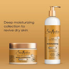 SheaMoisture Deeply Hydrating Body Butter Moisturizer - Raw Shea Butter, Argan Oil, Pro-Ceramides, Smooth Single Item for Dry Skin, 48H Rich Hydration, 11.5 oz