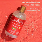 SheaMoisture Curl Stretch Organic Haircare Shampoo - Kalahari Melon Oil, Hyaluronic Serum Infused Scented Vanilla Cleanser, Moisturizing Cleansing Aroma for Type 4 Curly Hair (13 Fl Oz)
