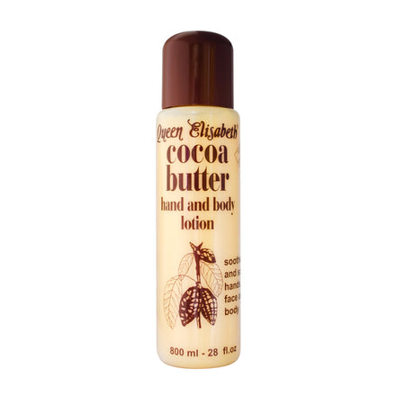 QUEEN ELISABETH Hydrating Cocoa Butter Hand and Body Moisturizer Cream, 800ML Body Care Product for Skin Restore