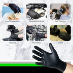 Sempermed Gripstrong Black Nitrlie Gloves (X-large)