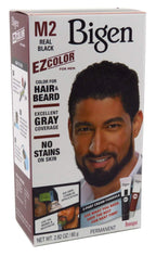 M2 Bigen EZ Color for Men - Real Black - (Pack of 3) Olive Oil