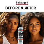 Lace Melting Spray (3.38 oz) - Maximum Hold. Flawless Edges, Quick & Easy, Fast Drying, Humidity Resistant, Sweat Resistant, All Day Hold, Quick Drying, Flake Free, Easily Removed.