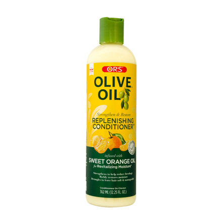 ORS Olive Oil Strengthen & Nourish Replenishing Conditioner infused with Sweet Orange Oil for Revitalizing Moisture 12.25 Ounce (Pack of 1)