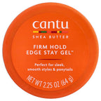 Cantu Shea Butter Edge Stay Extra Hold Genesis Unisex Haircare Styling Gel 2.25 oz for Natural, Normal Hair with Smooth Finish (Pack of 4)