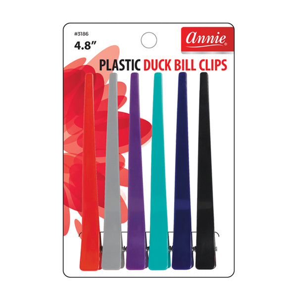 duck bill clips plastic roller hair clip by Annie