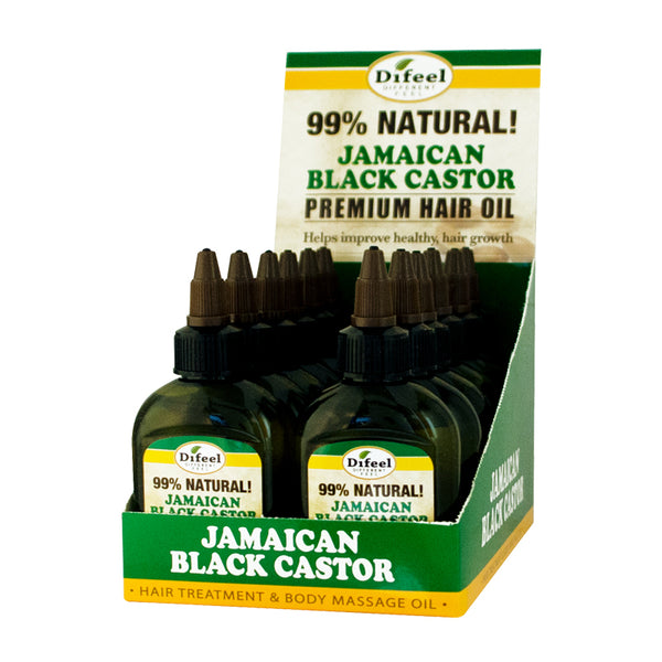 Difeel Premium Hair Oil - Jamaican Black Castor Oil, 2.5 oz, Haircare Treatment