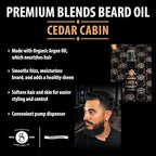 Suavecito Premium Blends Beard Oil - Leave-In Beard Conditioner For Softening Hair, Hydrating Skin, Eliminating Beard Dandruff, Healthy Beard Growth - 1 oz