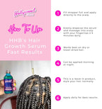 Hollywood Hair Bar Daily Hair Oil Regrowth Scalp Serum - Regular Strength, Made with All-Natural Essential Oils Including Coconut, Tea Tree & Carrot, 2 oz Thicker Looking Hair Blend