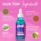 Hollywood Hair Bar Daily Hair Oil Regrowth Scalp Serum - Regular Strength, Made with All-Natural Essential Oils Including Coconut, Tea Tree & Carrot, 2 oz Thicker Looking Hair Blend