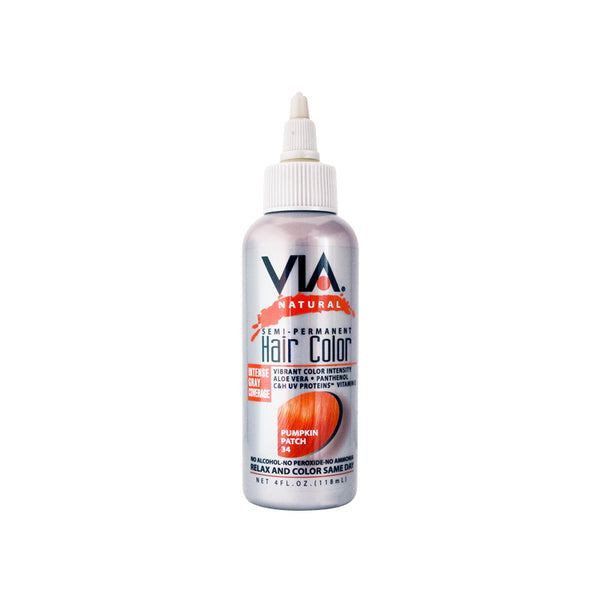 Via Natural Semi-Permanent Hair Color, 4oz - Pumpkin Patch #34