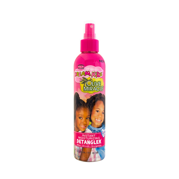 AFRICAN PRIDE Dream Kids Olive Miracle Herbal Tea Tree Daily Blend Liquid Conditioner, 8 Oz Instant Detangler, Moisture-Boosting Hydrator, Restores Natural Coils & Curls, Anti-Frizz, Silky Smooth Hair