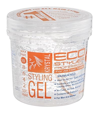 Eco- Style Professional Styling Gel, Krystal (12 oz).